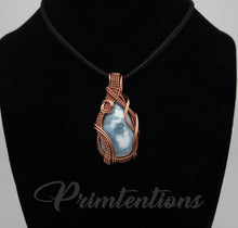 Load image into Gallery viewer, Wire Wrapped Owyhee Blue Opal

