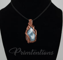 Load image into Gallery viewer, Wire Wrapped Owyhee Blue Opal