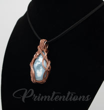 Load image into Gallery viewer, Wire Wrapped Owyhee Blue Opal