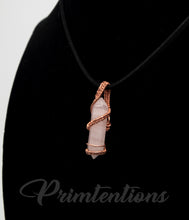 Load image into Gallery viewer, Wire Wrapped Rose Quartz DT

