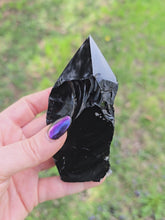 Load and play video in Gallery viewer, Obsidian Top Polished Point 647
