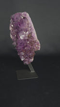 Load and play video in Gallery viewer, Amethyst cluster on stand 182

